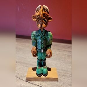 Handcrafted Wooden Soldier Figurine